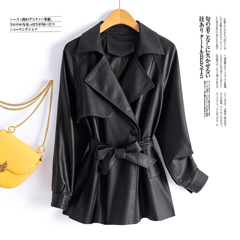 新春外套海宁真纯皮女短款皮夹克矮个子修身小外套皮衣CZYL-218