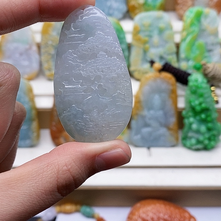 颈饰未镶嵌翡翠翡翠A货