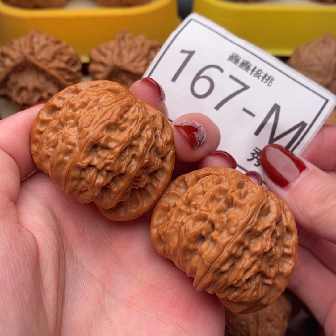 文玩核桃把件白狮42