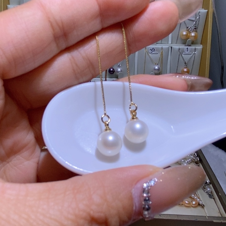 淡水珍珠耳饰未镶嵌