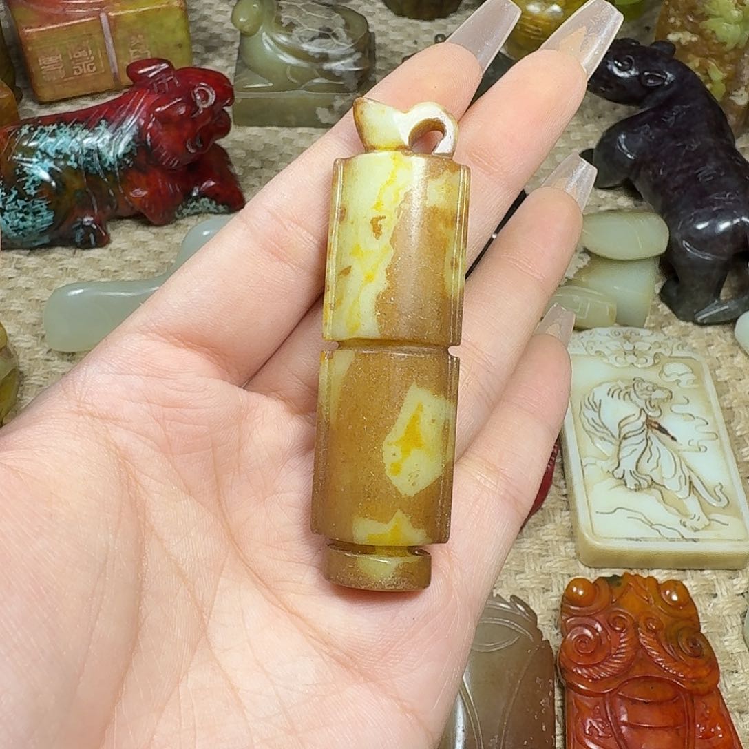 白玉菩提吊坠挂件