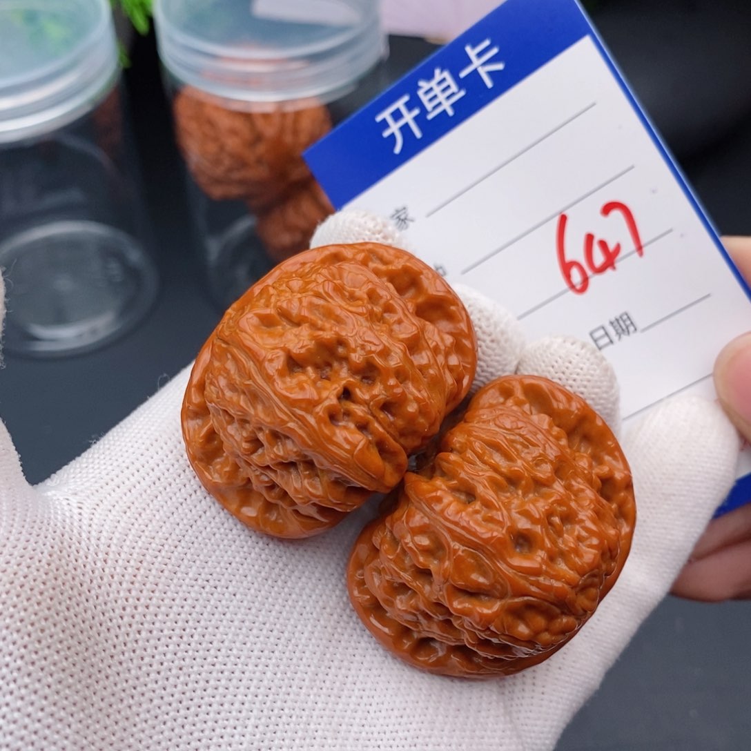 文玩核桃把件44白狮子647