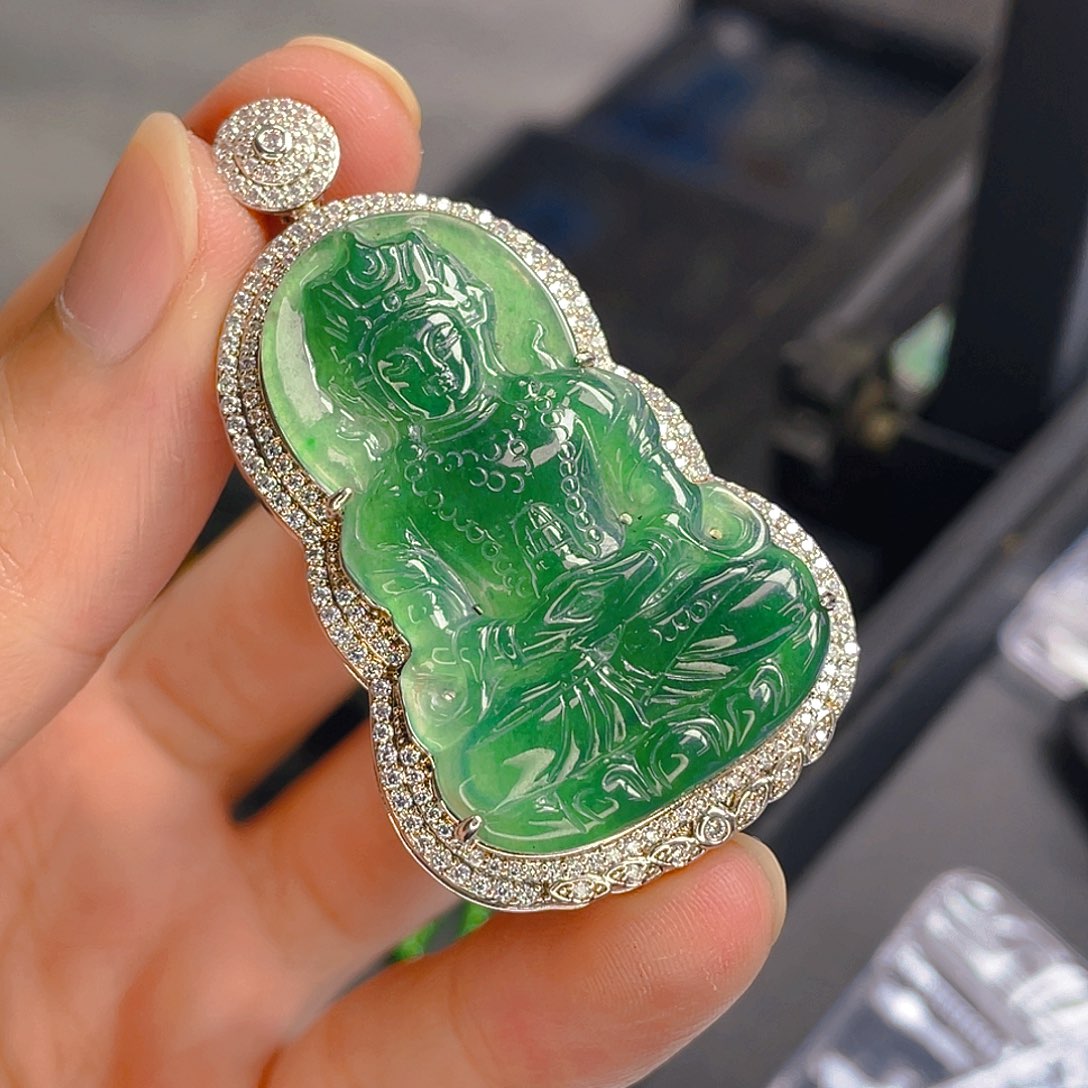 翡翠未镶嵌吊坠(不含链)