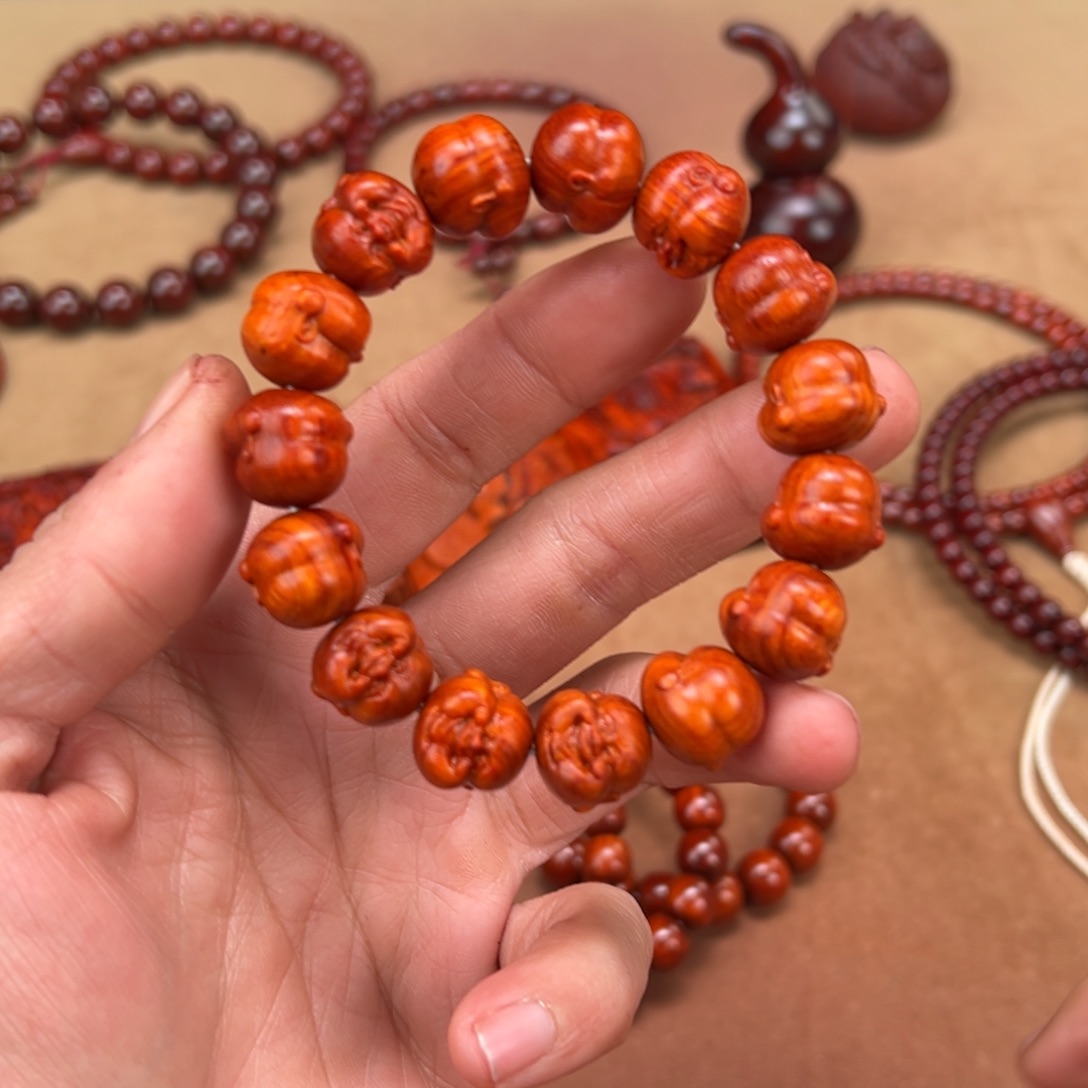 檀香紫檀（小叶紫檀）手串/手链陈**r1.5弥勒，198