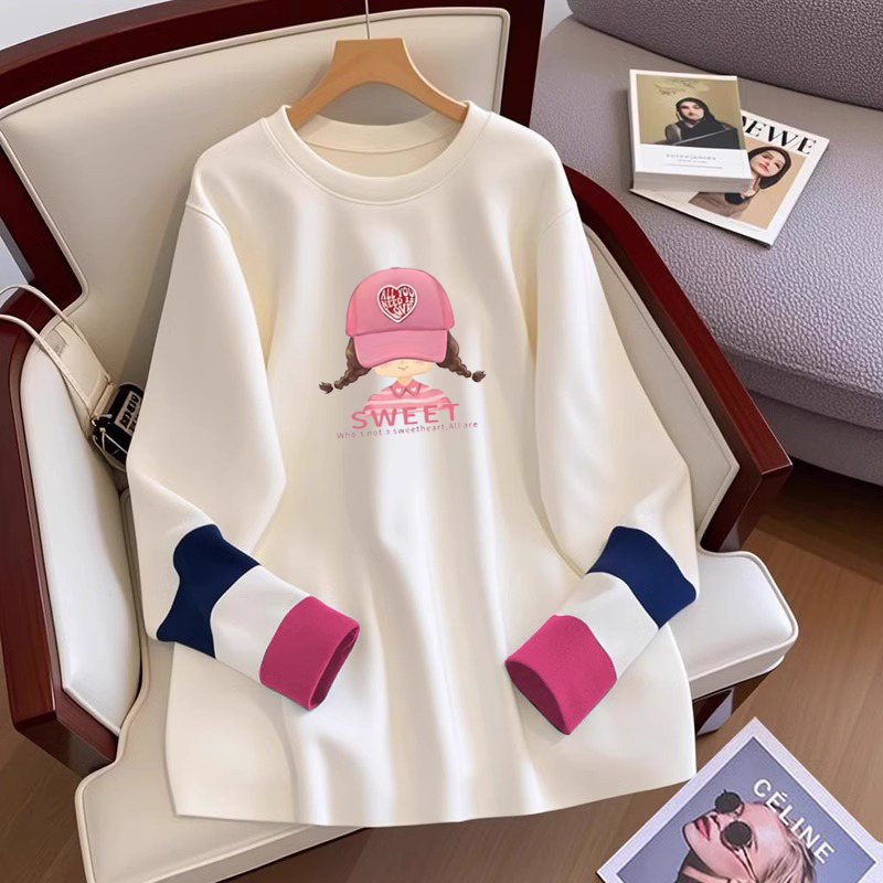 早秋洋气穿搭时髦女装2025新款中长款遮屁股长袖T恤韩系ins衣服女