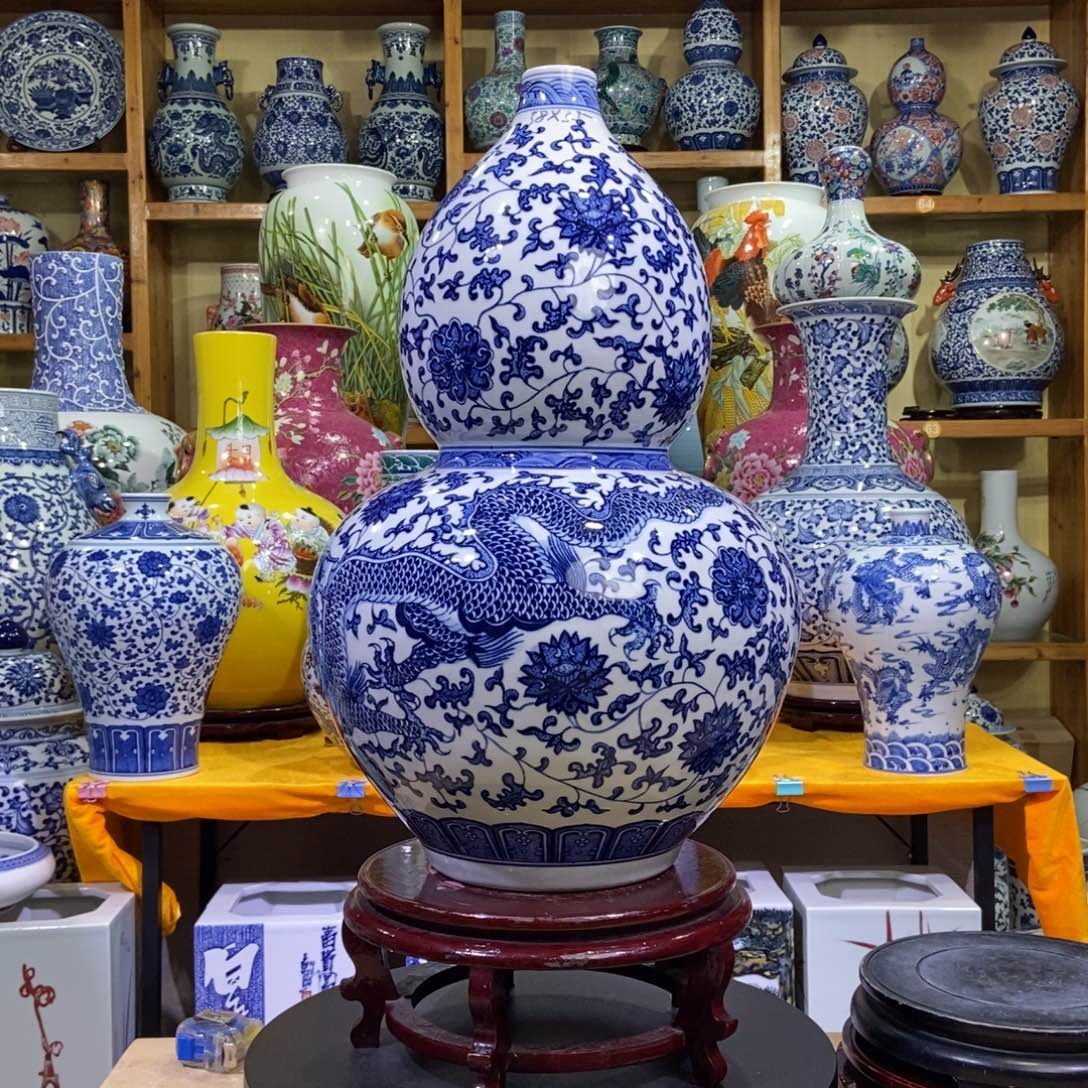 瓶景德镇陶瓷花瓶摆件