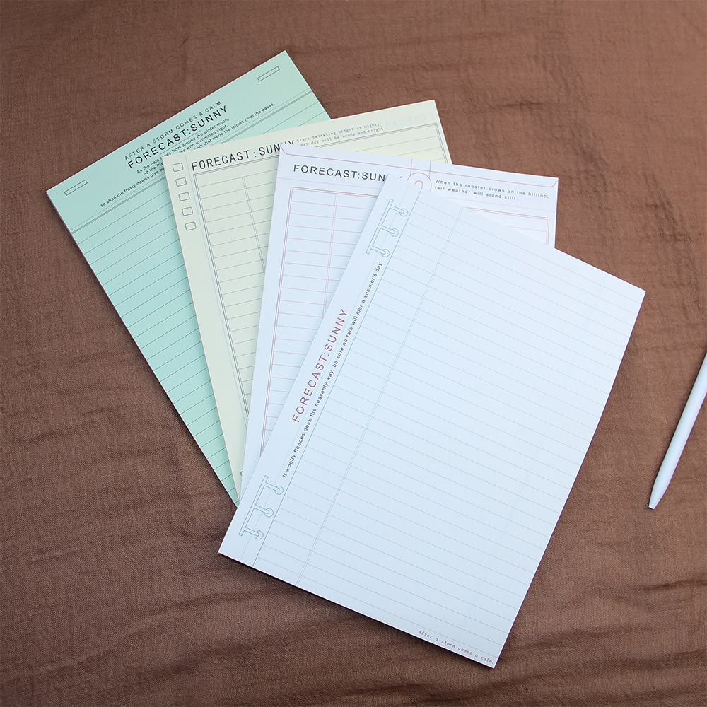 B5【明日天晴】100g 天岳纸 40p*4本