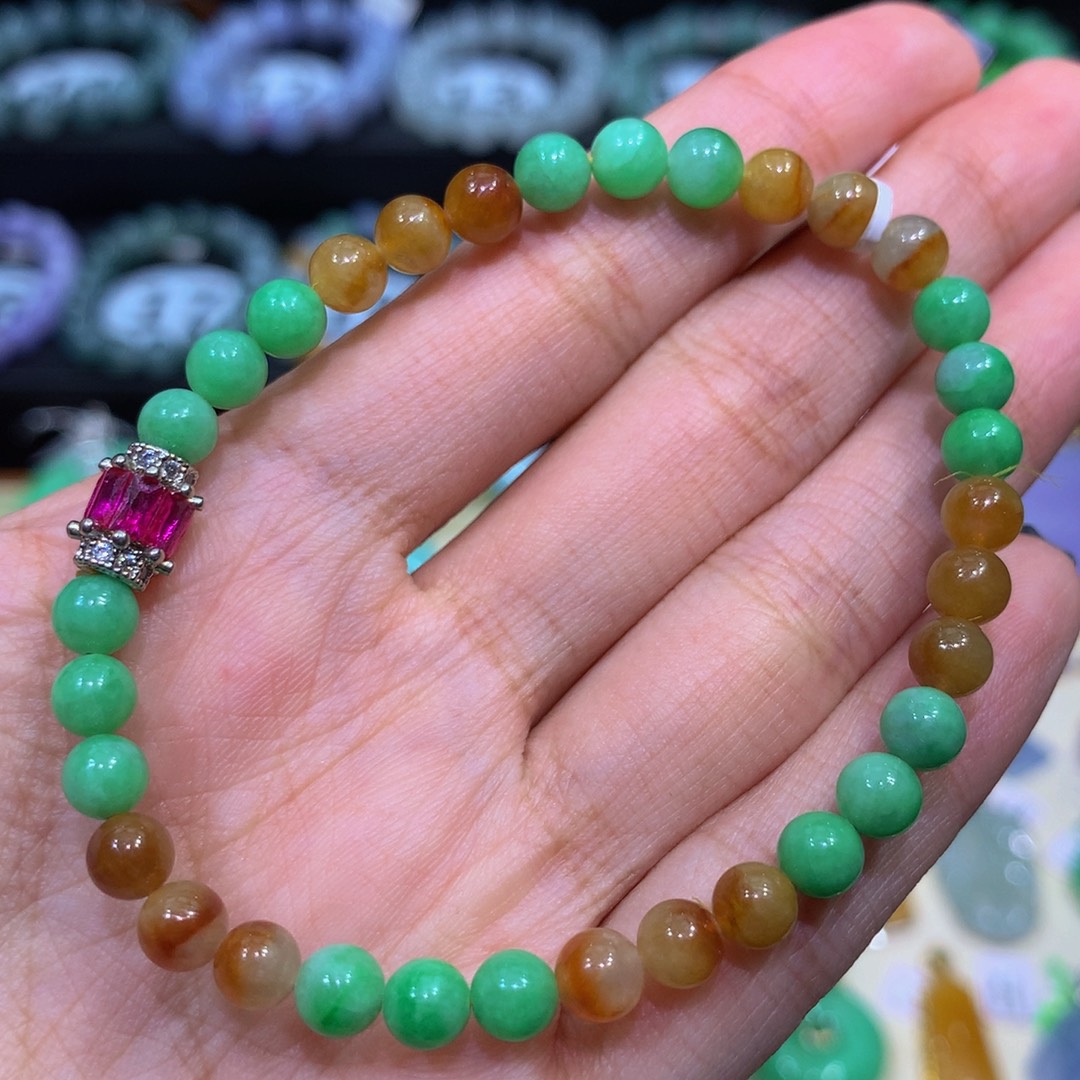 翡翠未镶嵌手链翡翠5