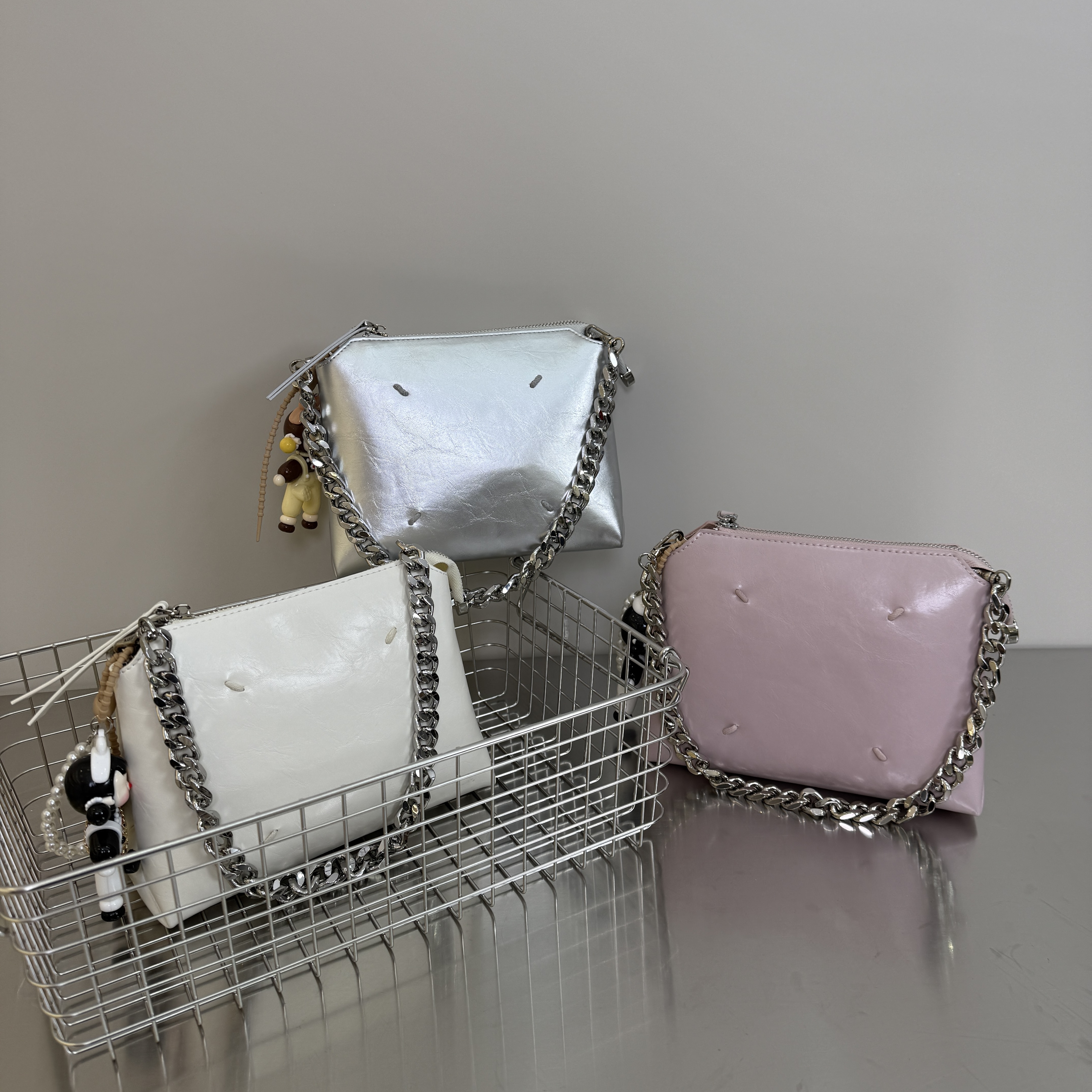 2025新款时尚链条斜挎包小香风手拎包百搭单肩包