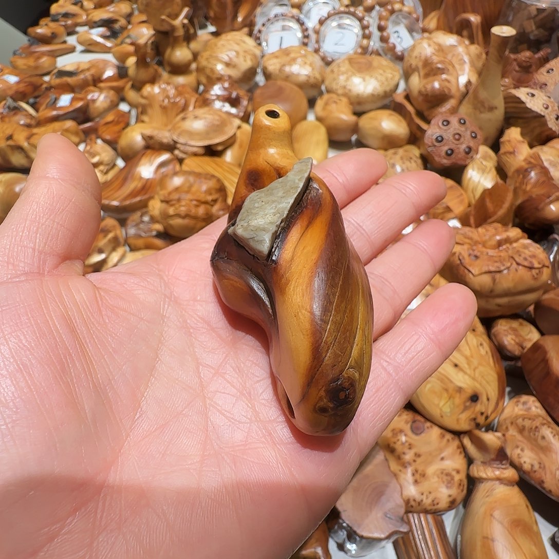 执***】柏木（崖柏）太行崖柏陈化抱石手把壶