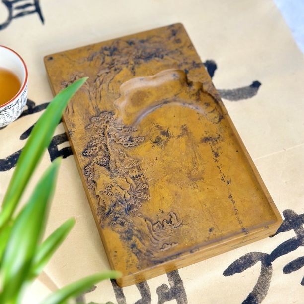 古典雕刻砚办公室摆件商务走访礼品