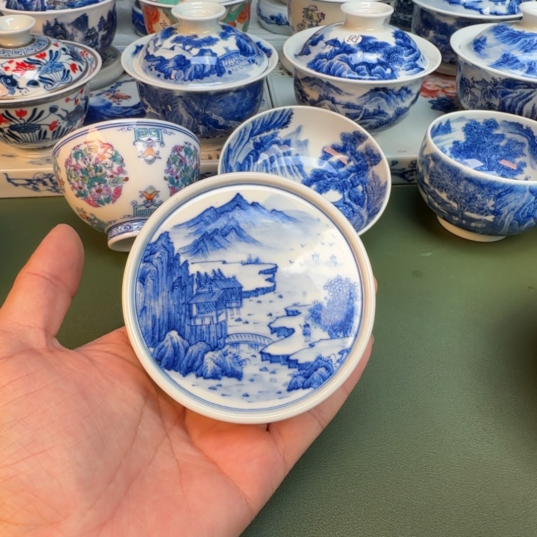 陶纯手工纯手绘茶具321