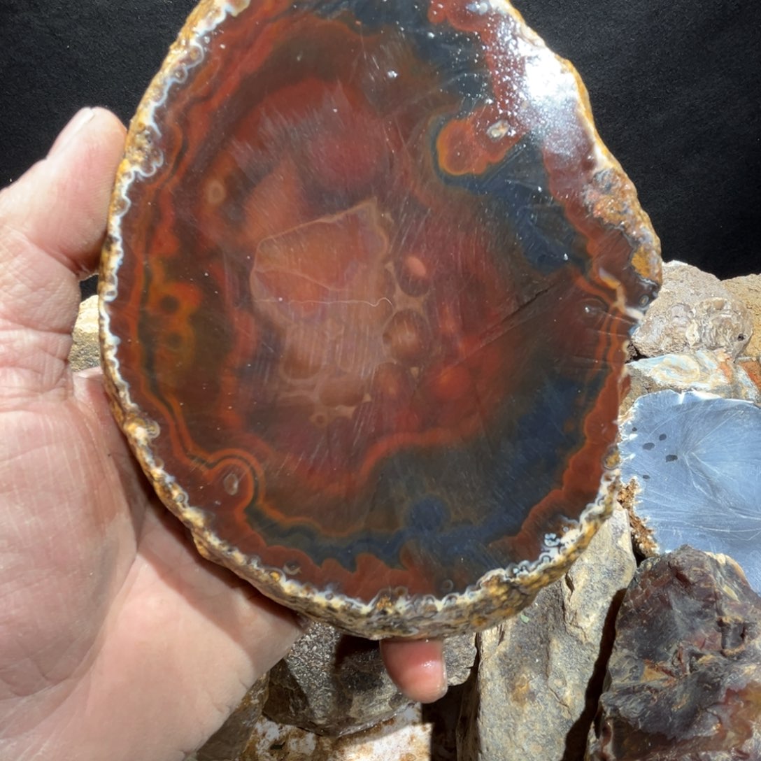 橘***^定制玛瑙原石切割不退不换