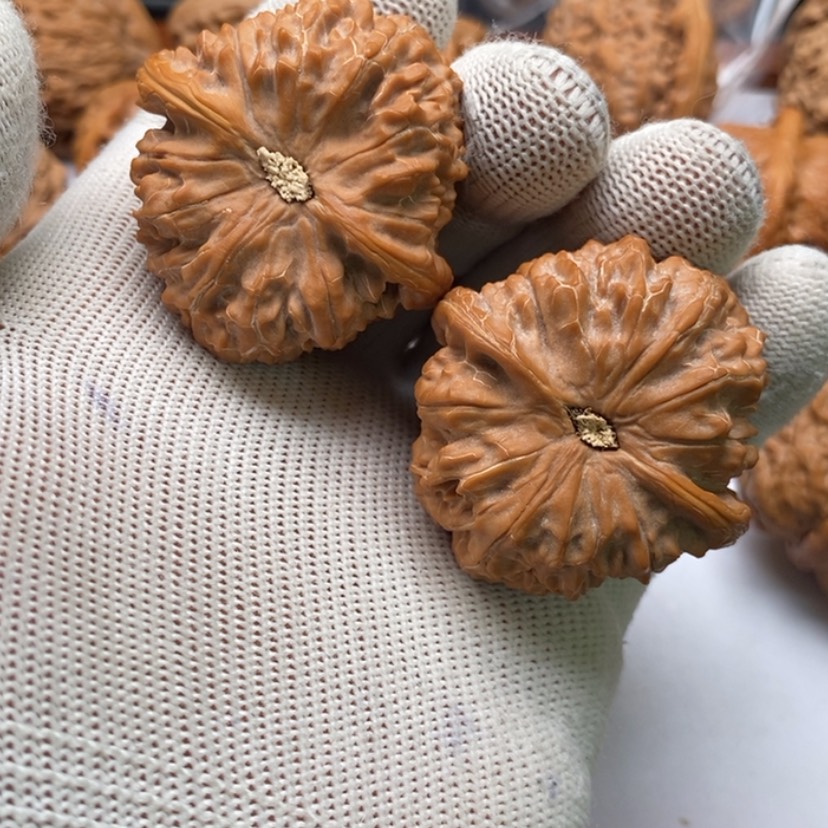 【闪购商品】文玩核桃把件宁***。70金麒麟