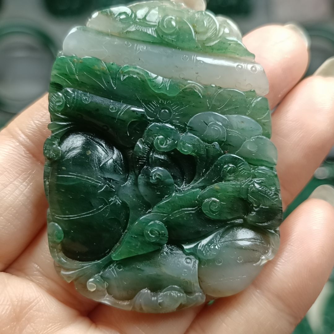 独山玉福在眼前未镶嵌