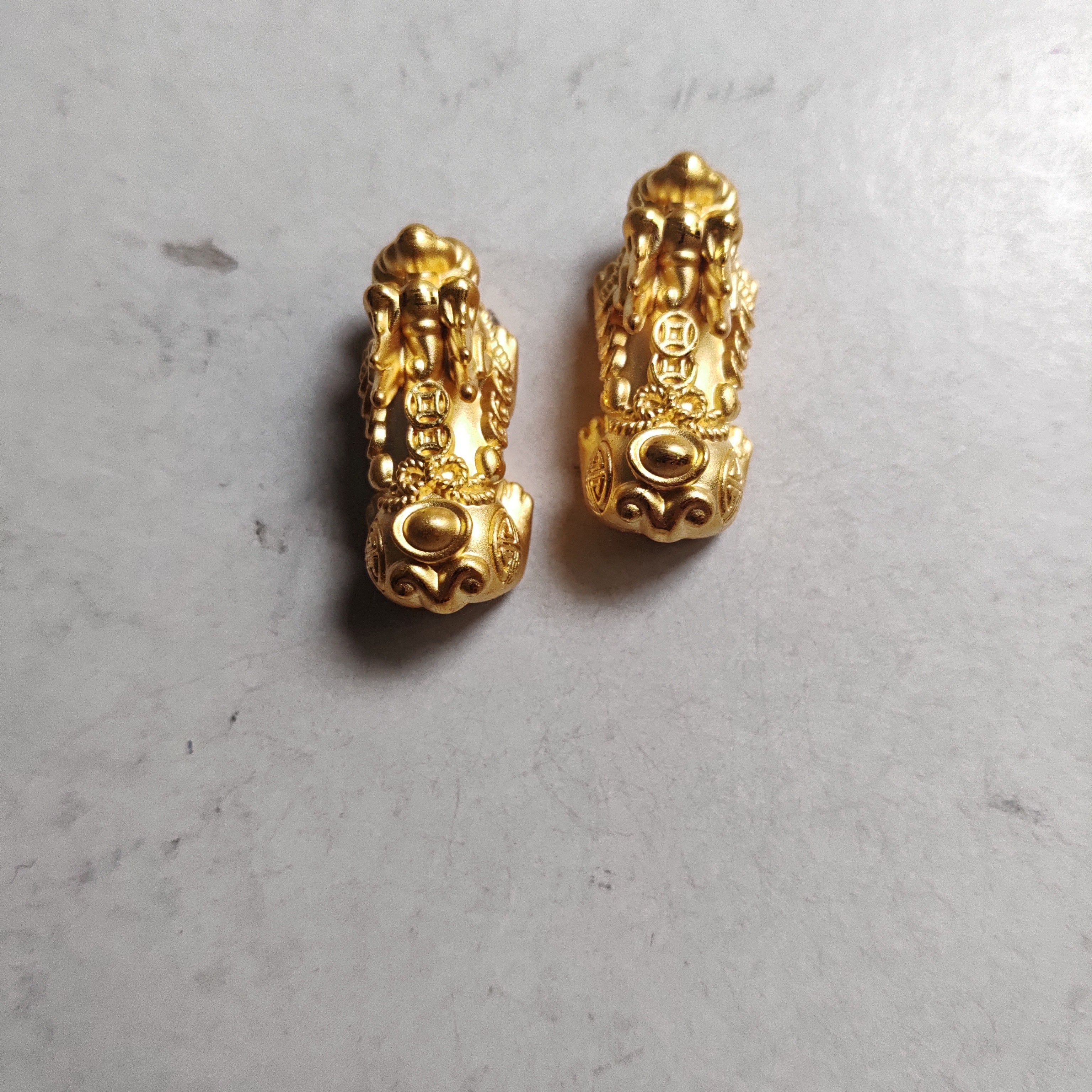 金元宝足金999貔貅珠子首饰