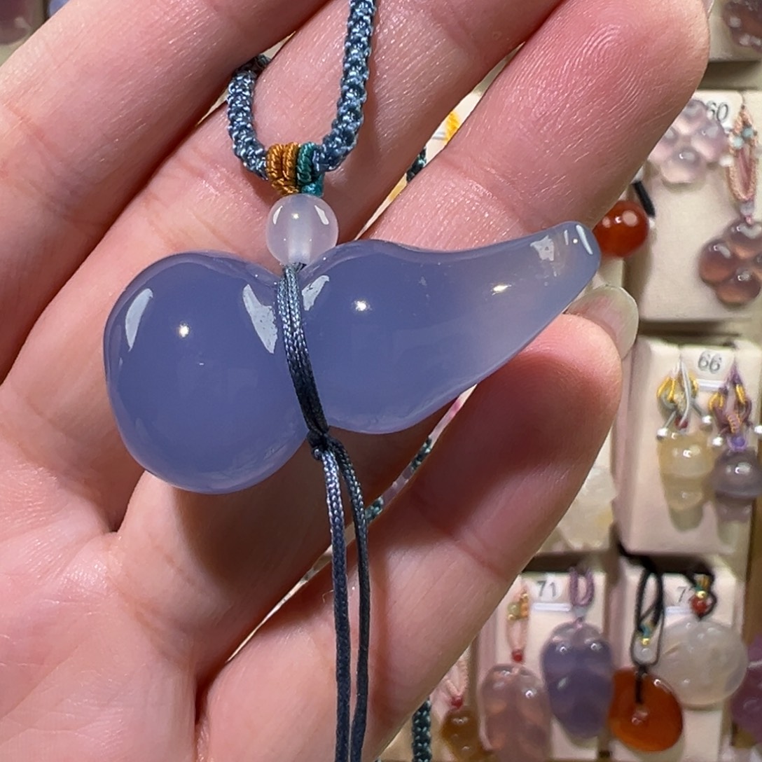 玛瑙/玉髓未镶嵌吊坠(赠链)