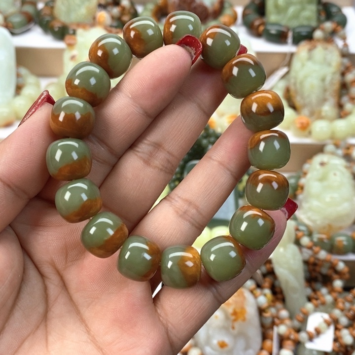 【闪购商品】透闪石质玉手串未镶嵌何***风
