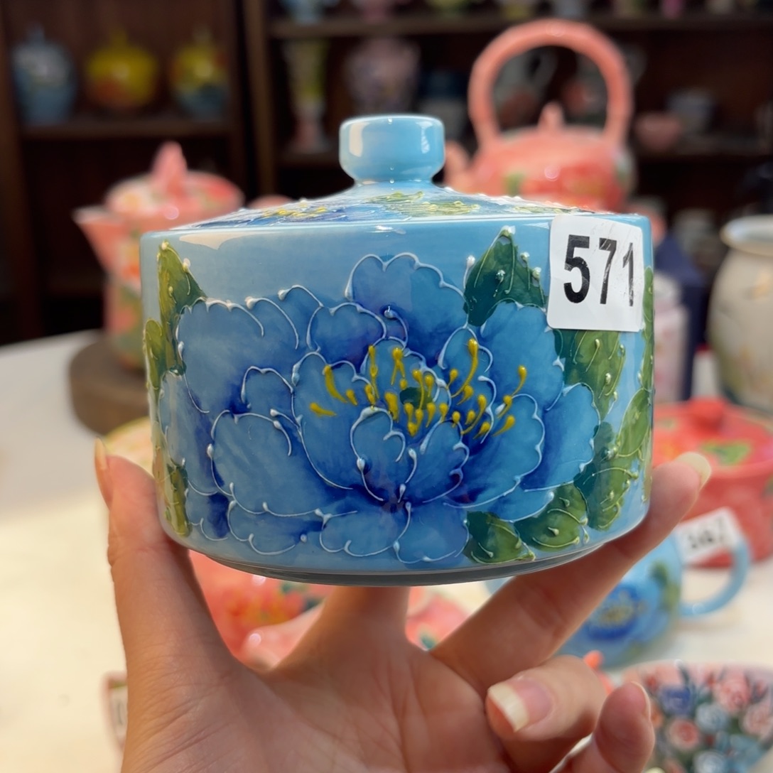 景德镇手绘高温釉下彩陶瓷茶具