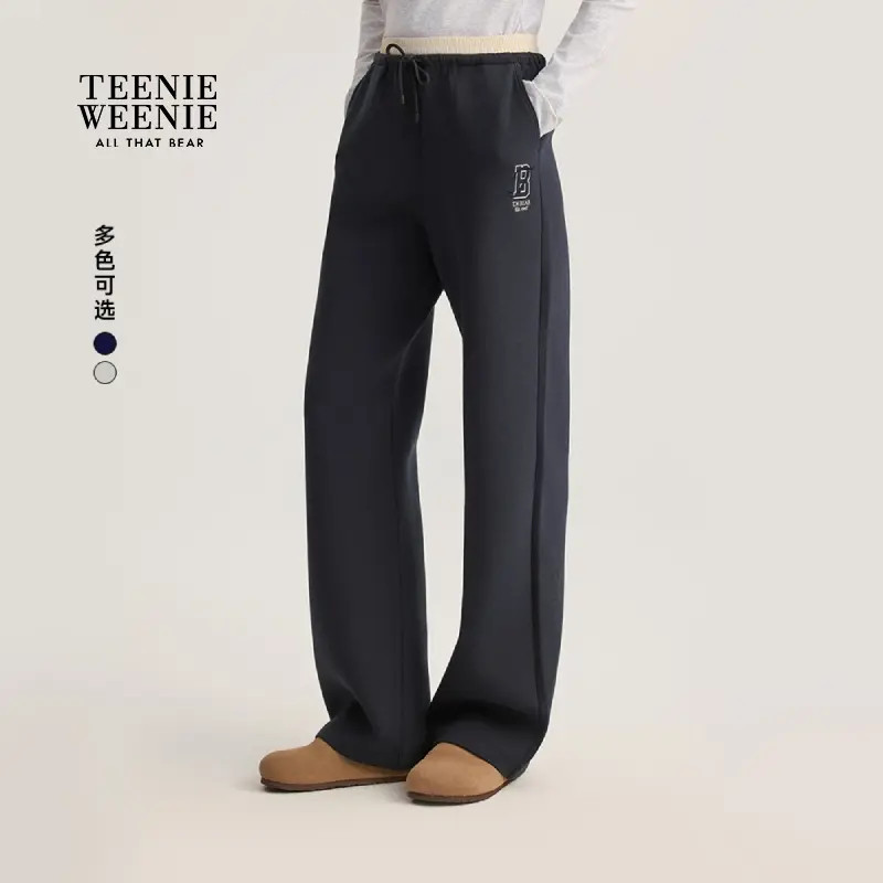 TeenieWeenie小熊女装休闲裤25休闲简约舒适宽松卫裤TTTM254902P