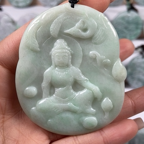 翡翠颈饰未镶嵌玉凤观音福利