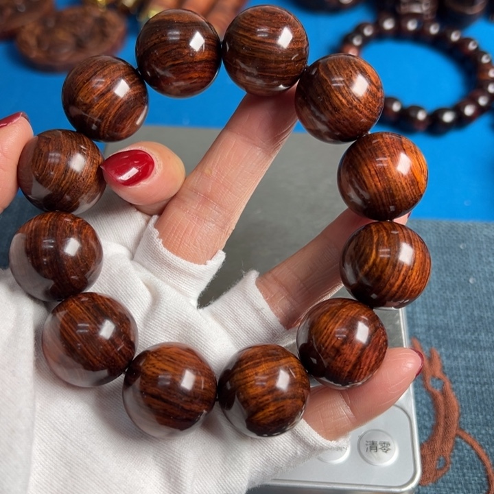 梦***凡黄花梨/降香黄檀油梨老料规格2.0手串