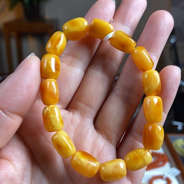 琥珀手链未镶嵌蜜蜡手串10