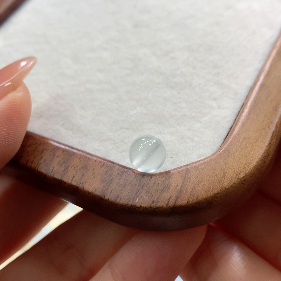 翡翠散珠高冰玻璃白卡7.5