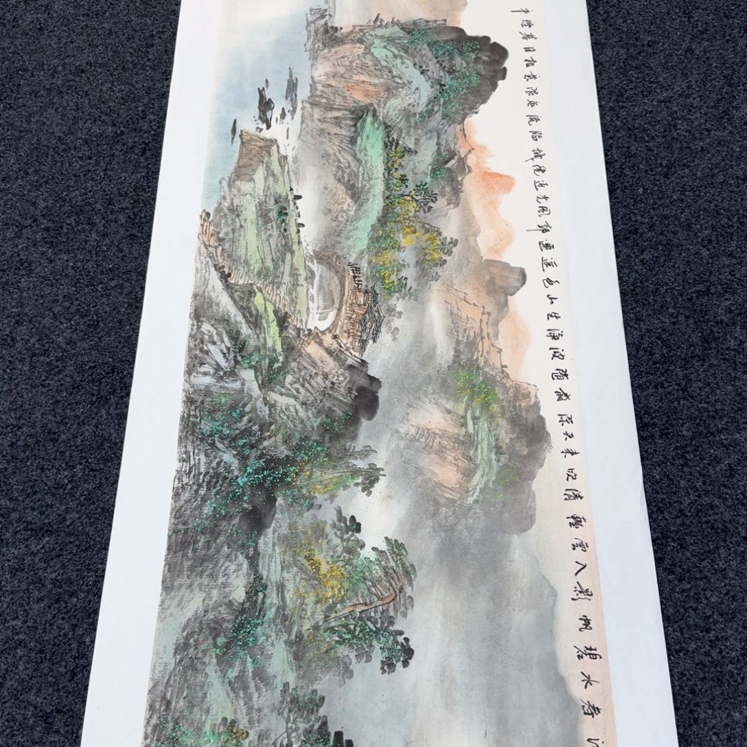 国画国画作品山水花鸟纯手绘