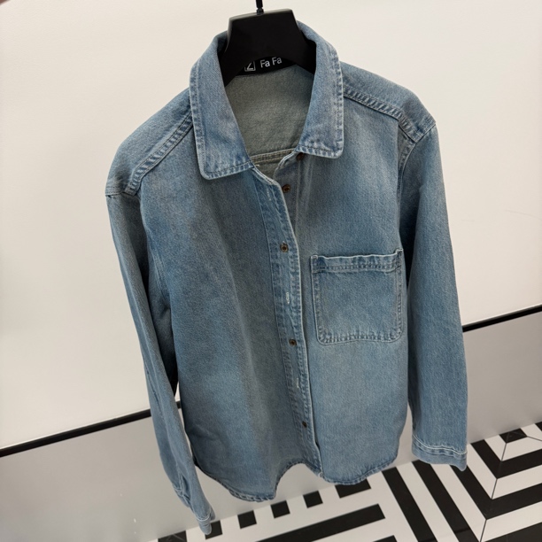 ZHOUFAFA l 秋冬水洗牛仔衬衫