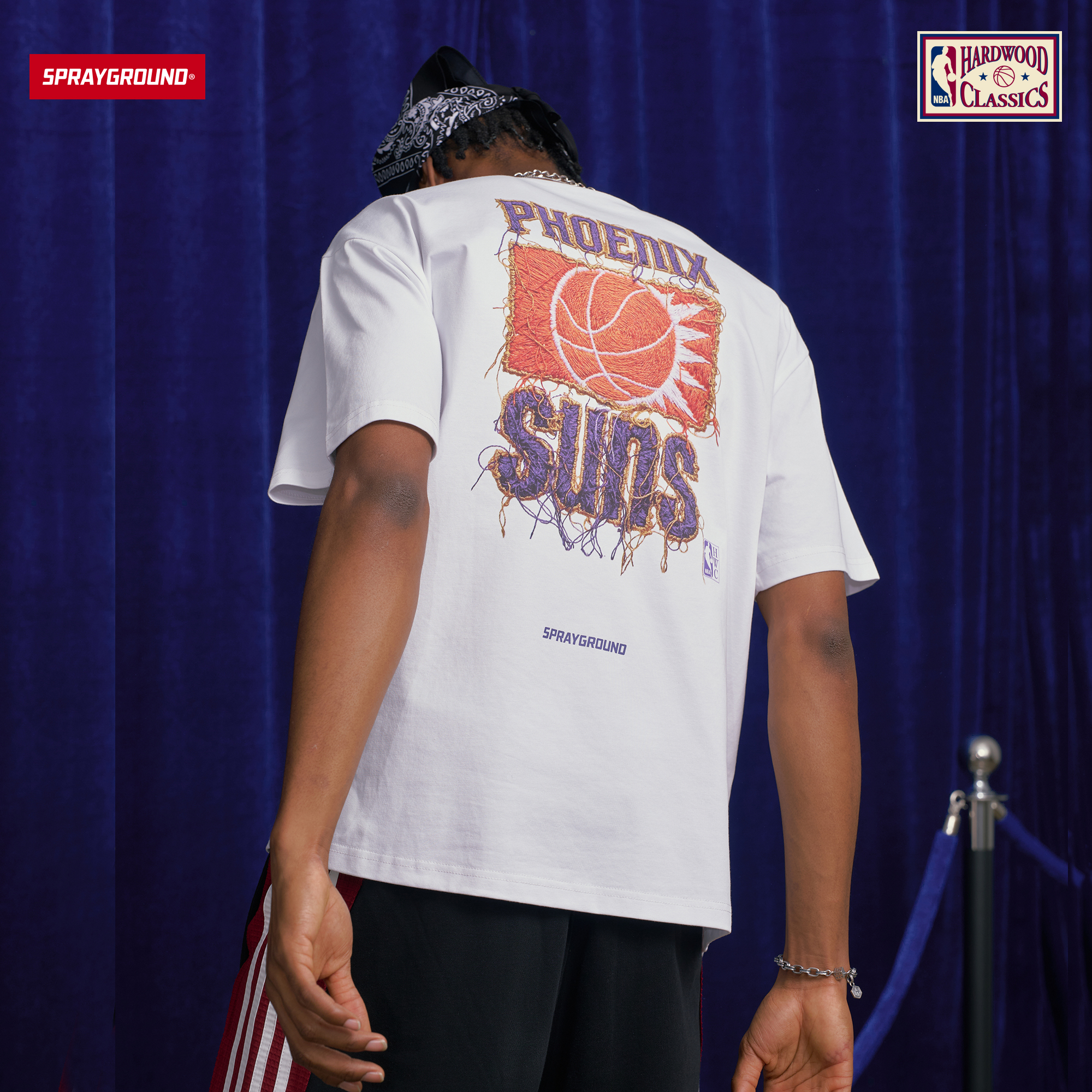 SPRAYGROUND I NBA HWC联名系列鲨鱼嘴短袖T恤复古HD NE220264