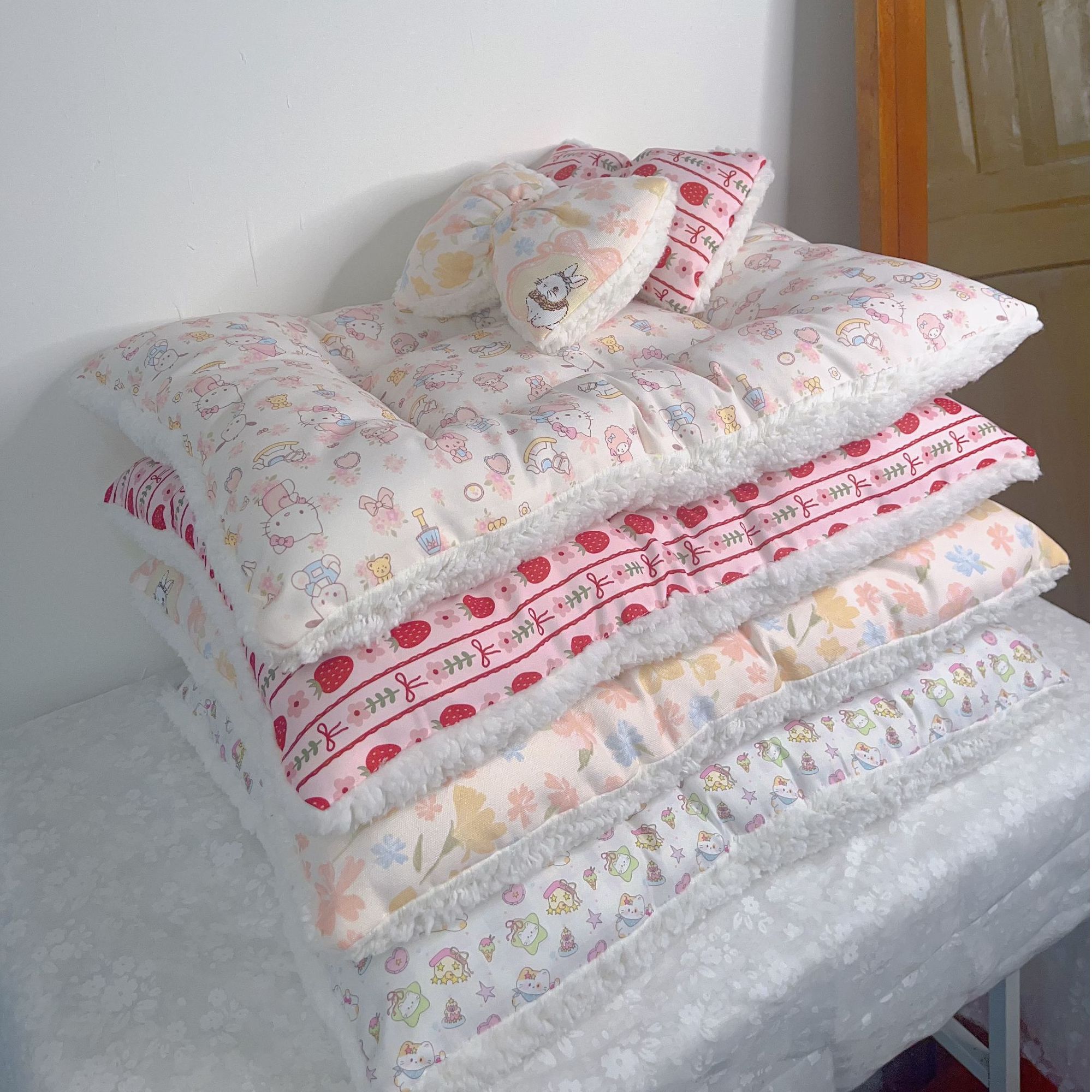 售完无补福利款垫子枕头两件套  猫狗宠物窝趴趴垫猫窝60*40厘米