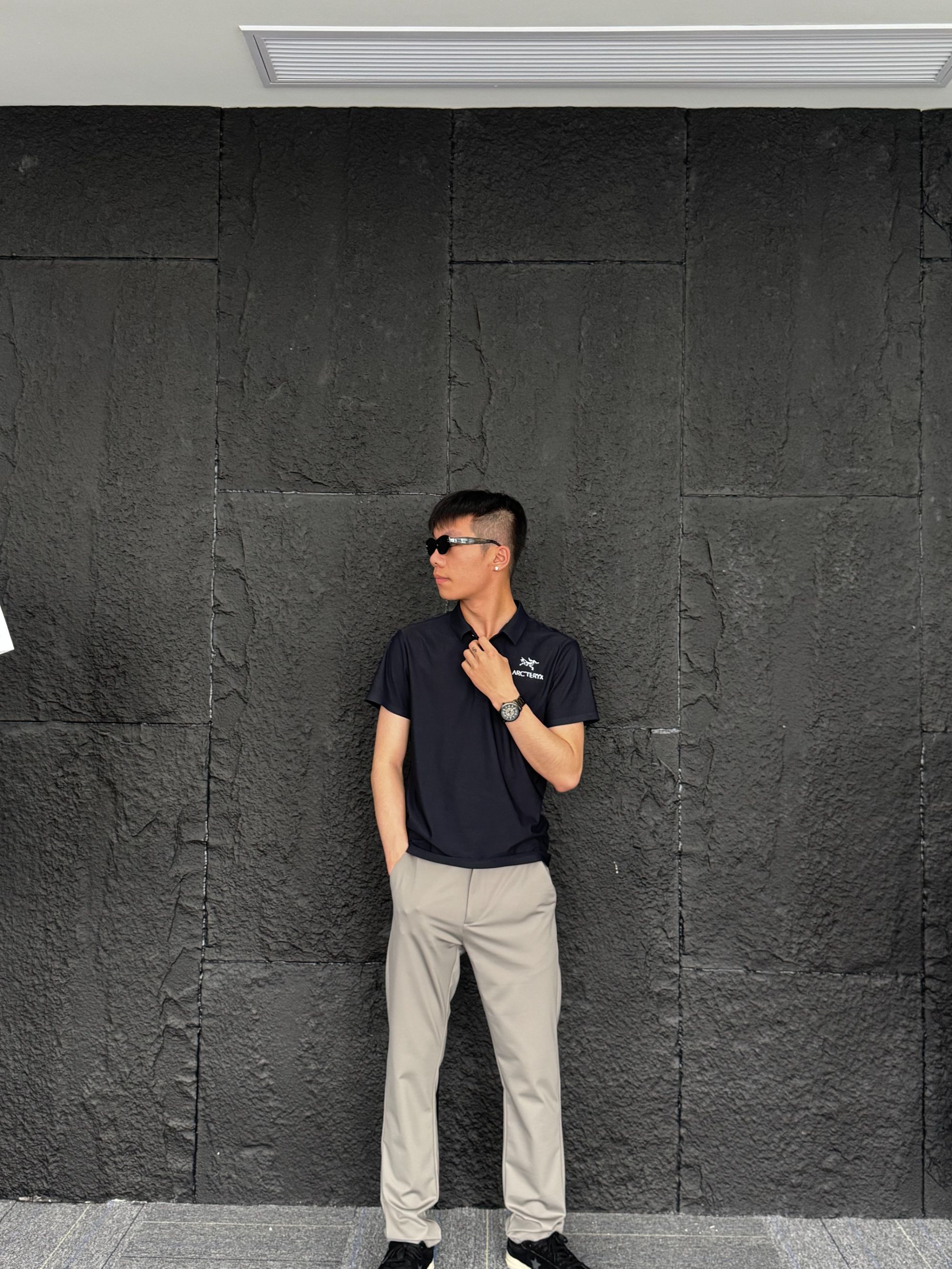 NP新款韩版薄款透气亲肤百搭西服裤微喇叭男女同款宽松直筒长裤