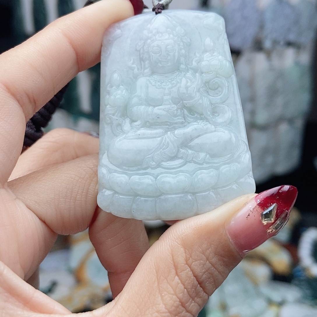 翡翠颈饰14K金镶嵌翡翠