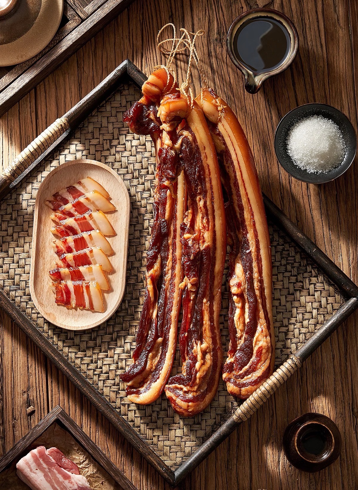 （拍一发二款）华宝·精选五花腊肉250g，真空包装！