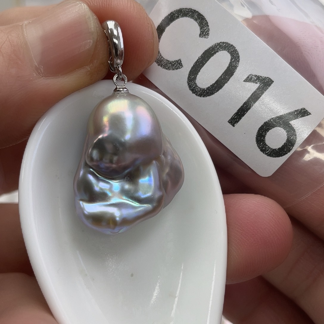 淡水珍珠颈饰银S925镶嵌