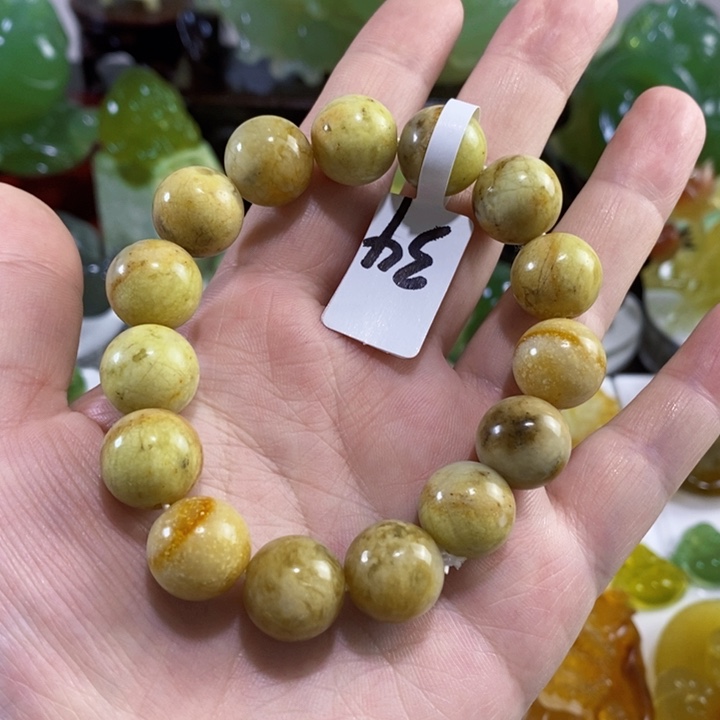 未镶嵌岫玉手串手链