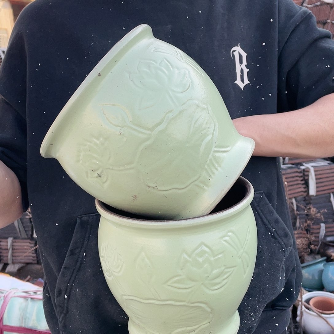 红陶宜兴紫砂花盆