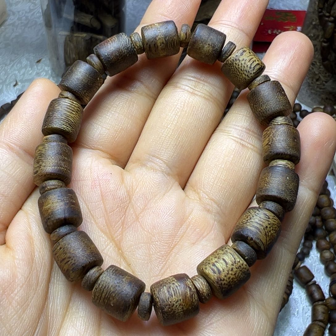 沉香手串卡9隔片桶珠多样性发一