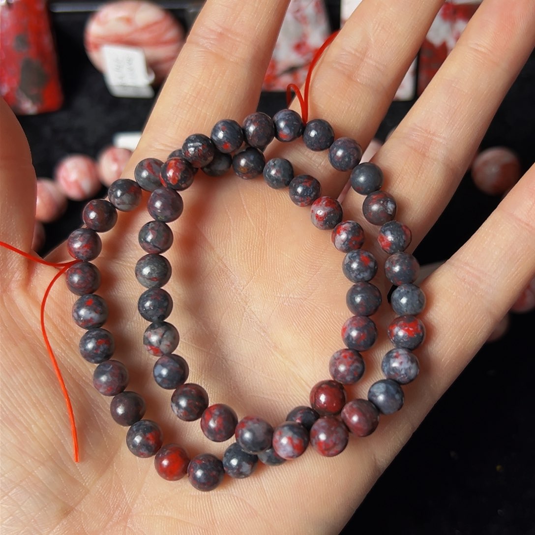 玛瑙/玉髓 朱砂原石清随机两个未镶嵌