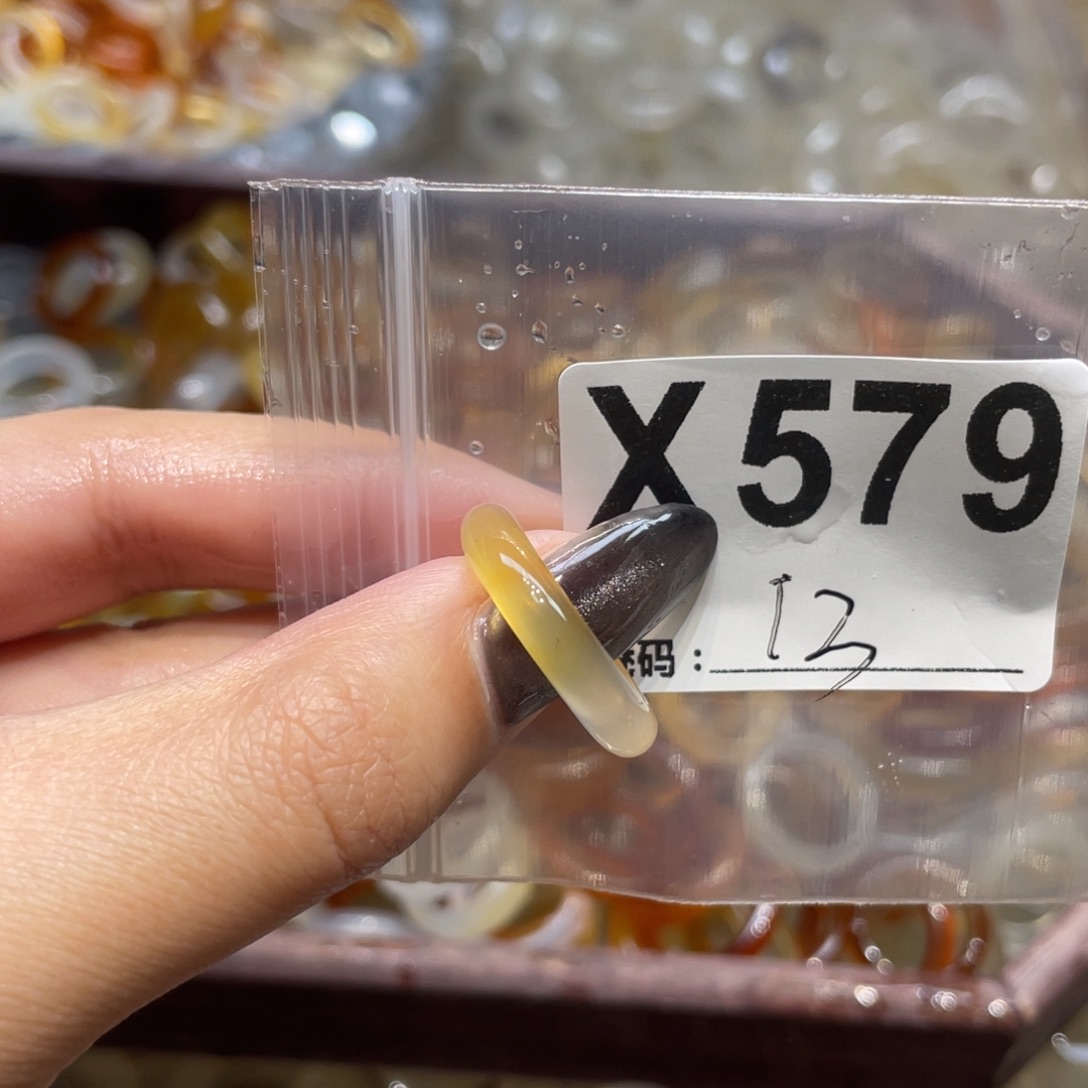 玛瑙/玉髓未镶嵌戒指579