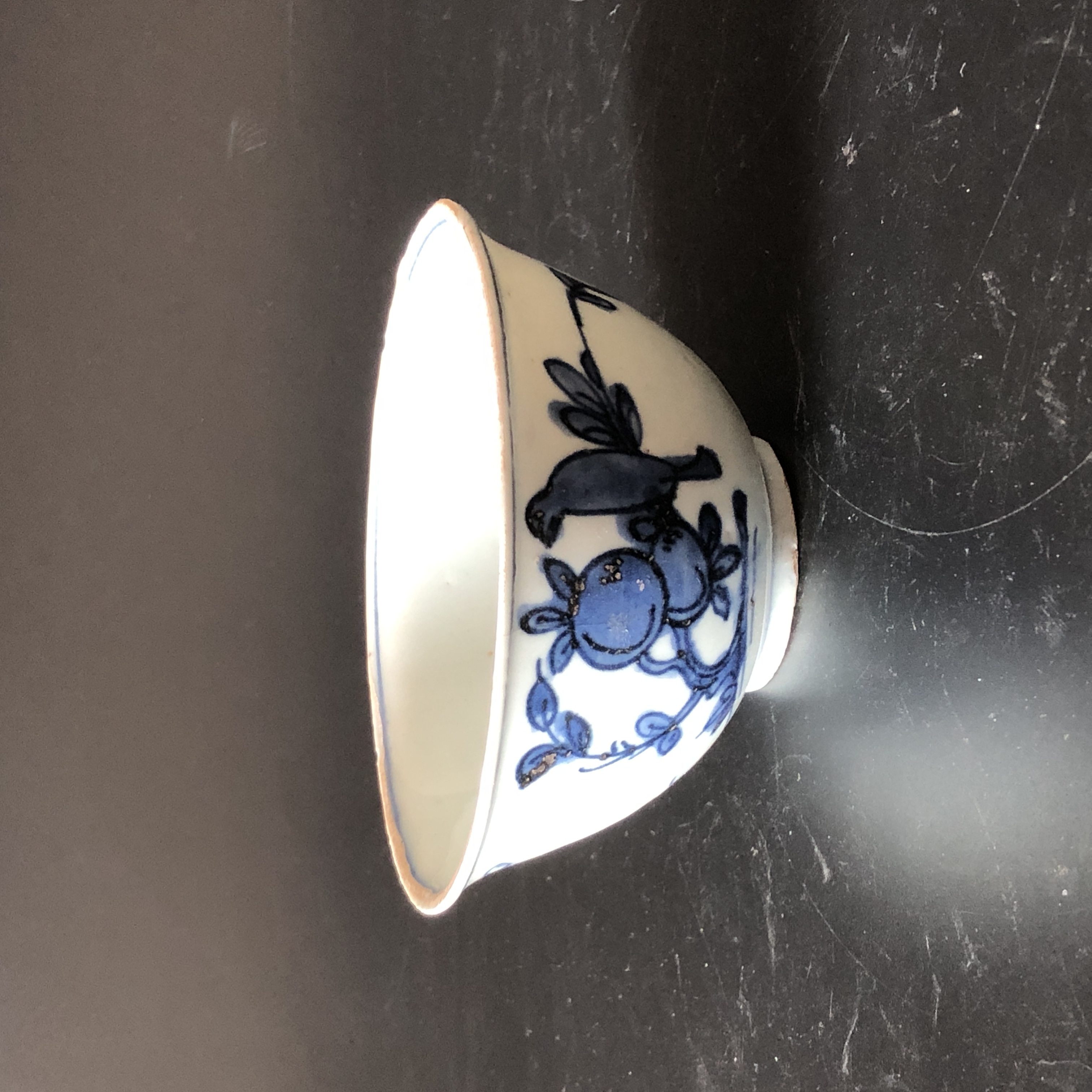 25091322 明万历青花花鸟纹碗 口径12.5cm高6cm