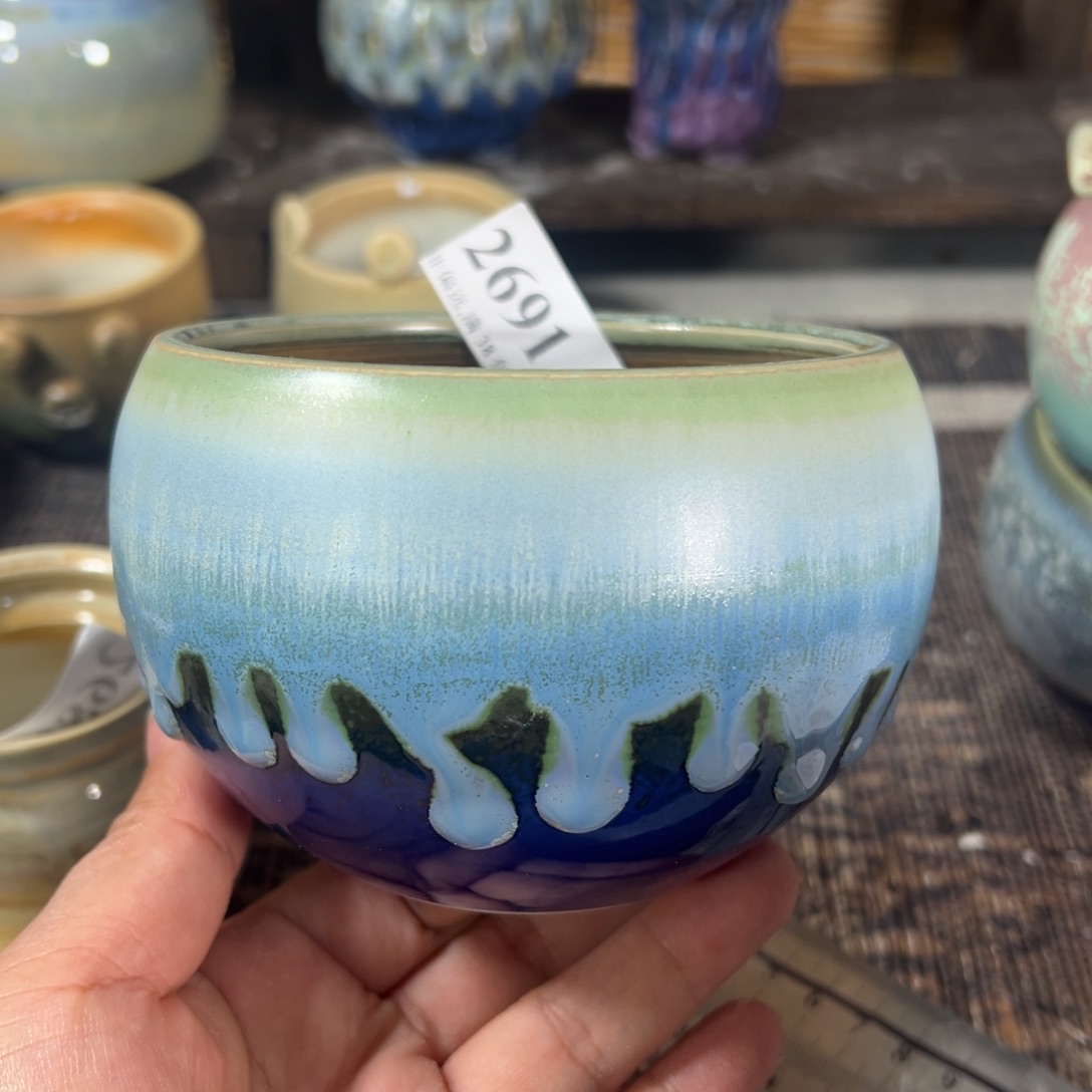 红陶口9高7 景德镇手工花盆