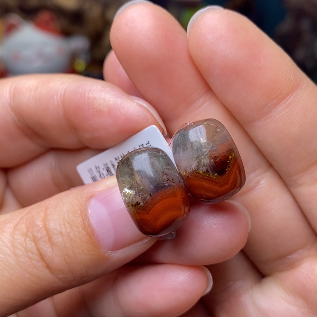 水晶A012极光荆棘玫瑰桶珠多样性发其一未镶嵌E****e