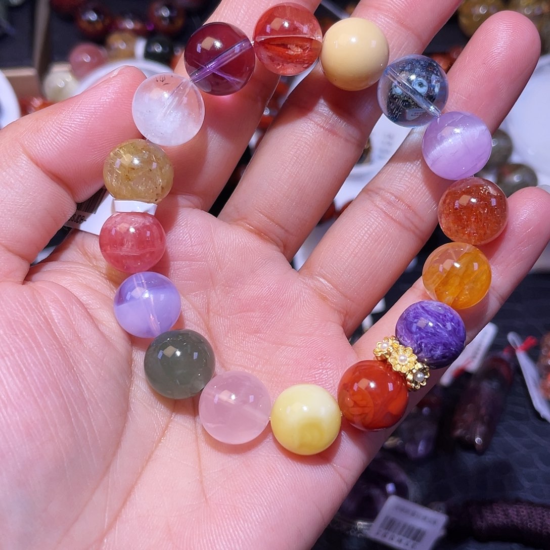 未镶嵌手链水晶多宝手链