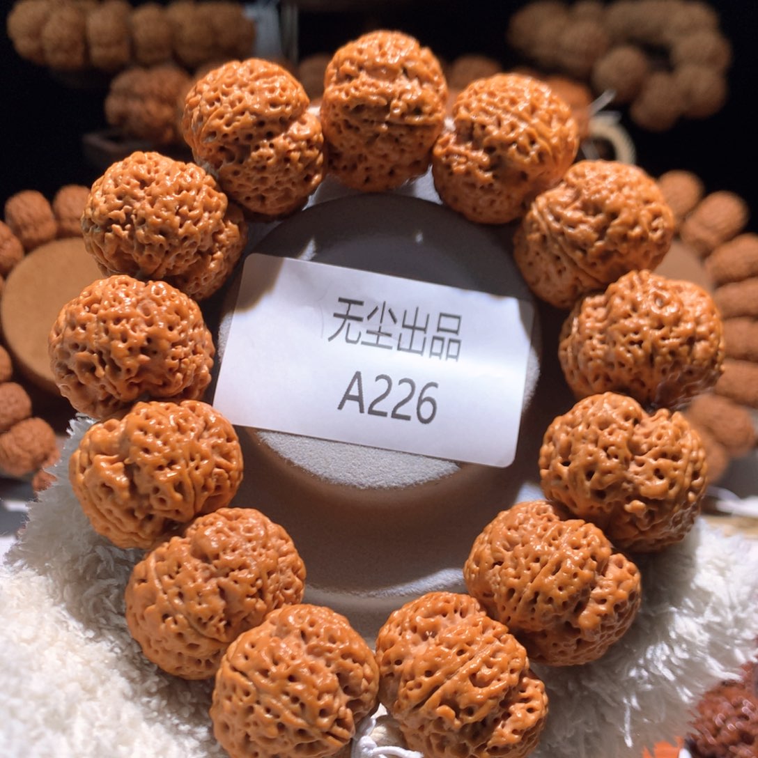 金刚菩提手串27闷墩梅花定制