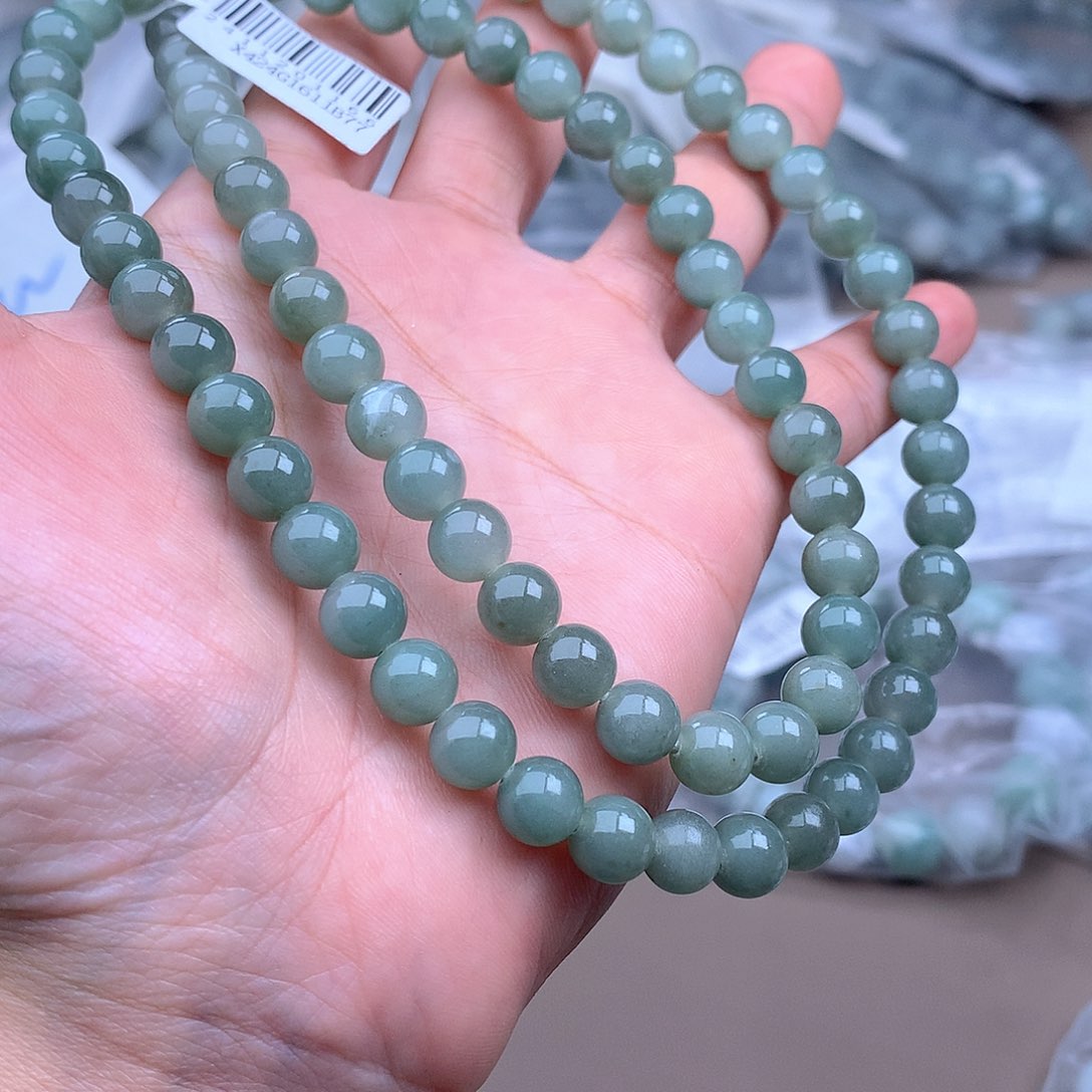 未镶嵌手串定制翡翠