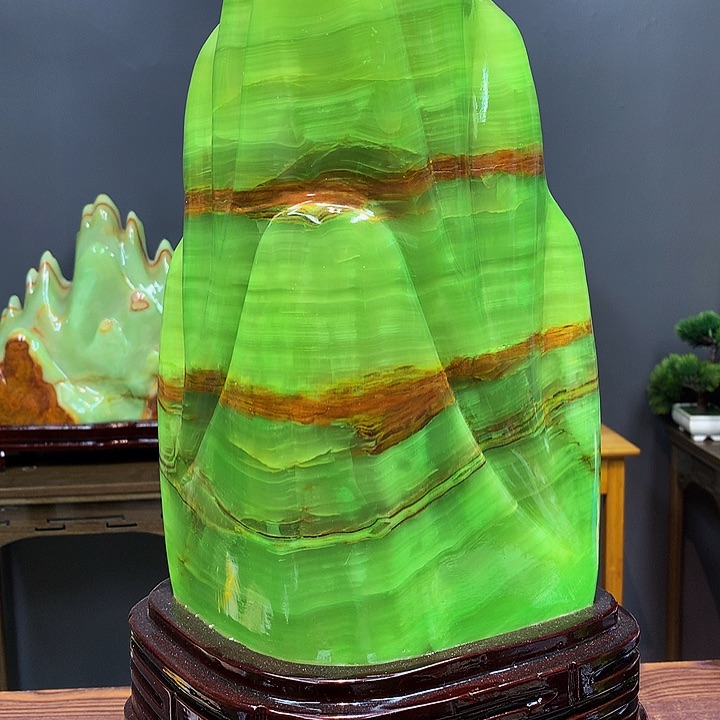 石材靠山摆件家居