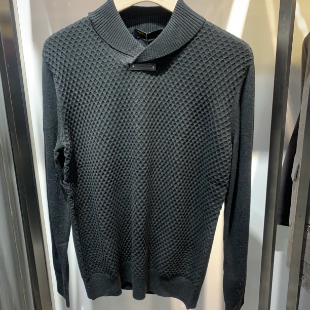 【鹏哥精选】青果领翻领针织毛衣男士长袖时尚休闲商务秋冬