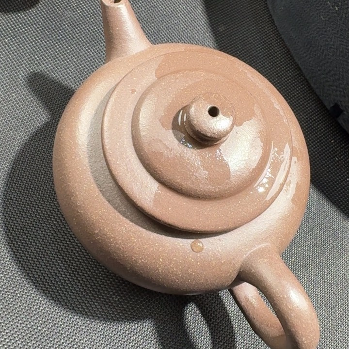 紫砂茶壶紫泥水平120cc无添加